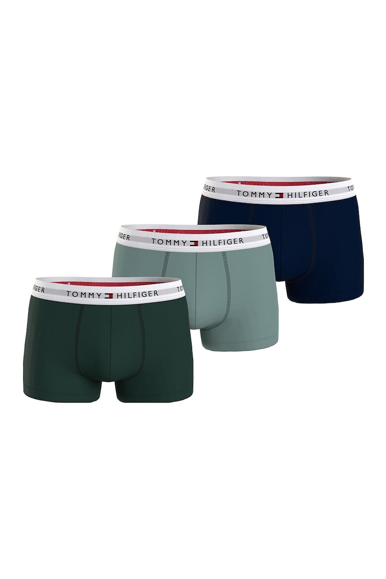 

Боксеры с логотипом на поясе - 3 пары Tommy Hilfiger, зеленый