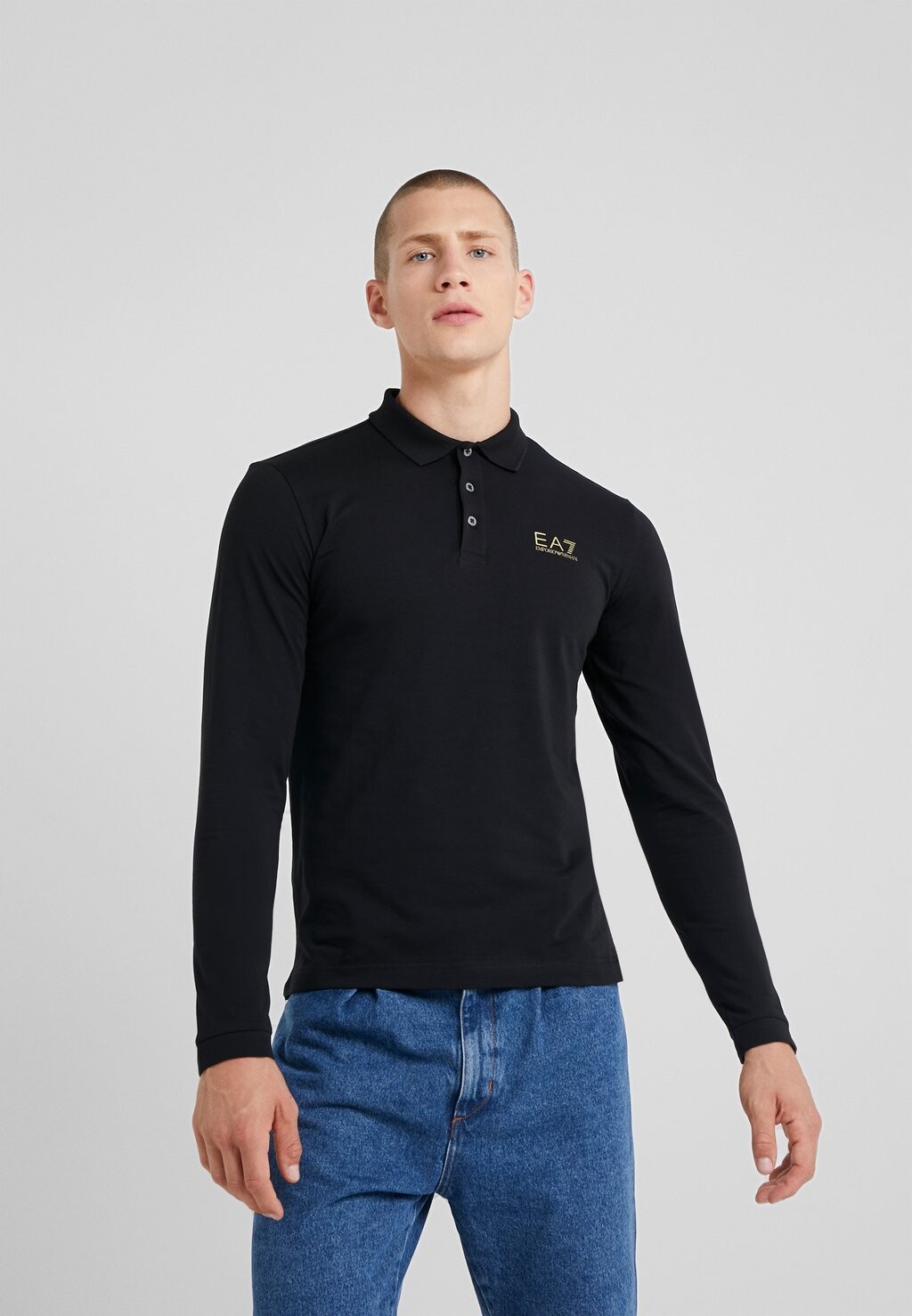 

Поло EA7 Emporio Armani, черный