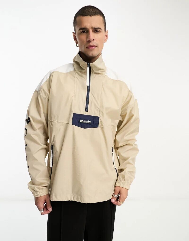 

Бежевый анорак без застежки Columbia Riptide