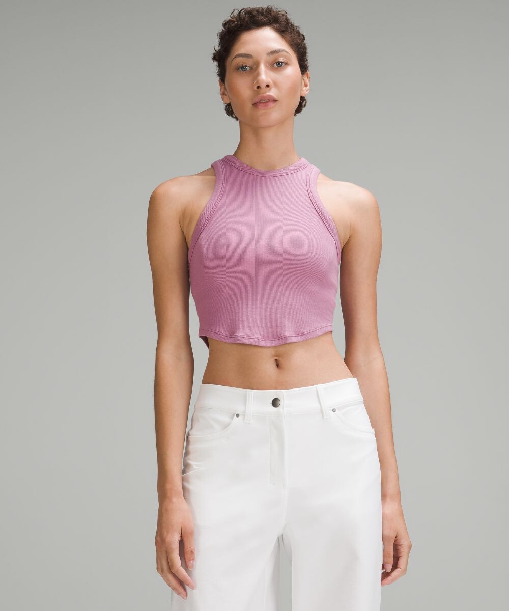 

Укороченная майка Hold Tight Lululemon, бархатный пыльный