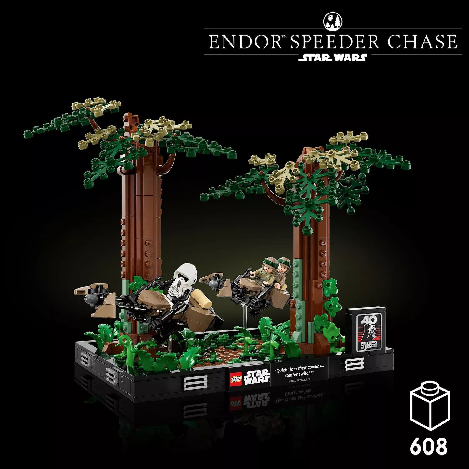 Конструктор LEGO Star Wars Endor Speeder Chase Diorama 75353 (608 деталей) LEGO lego 76830 zyclops chase