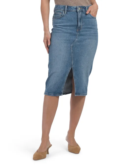 

Джинсовая юбка-миди Lucky Brand, цвет Denim