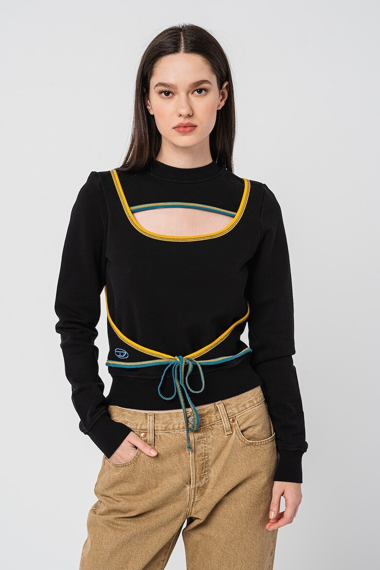

Толстовка F-Crossette с шлицами спереди Diesel, черный
