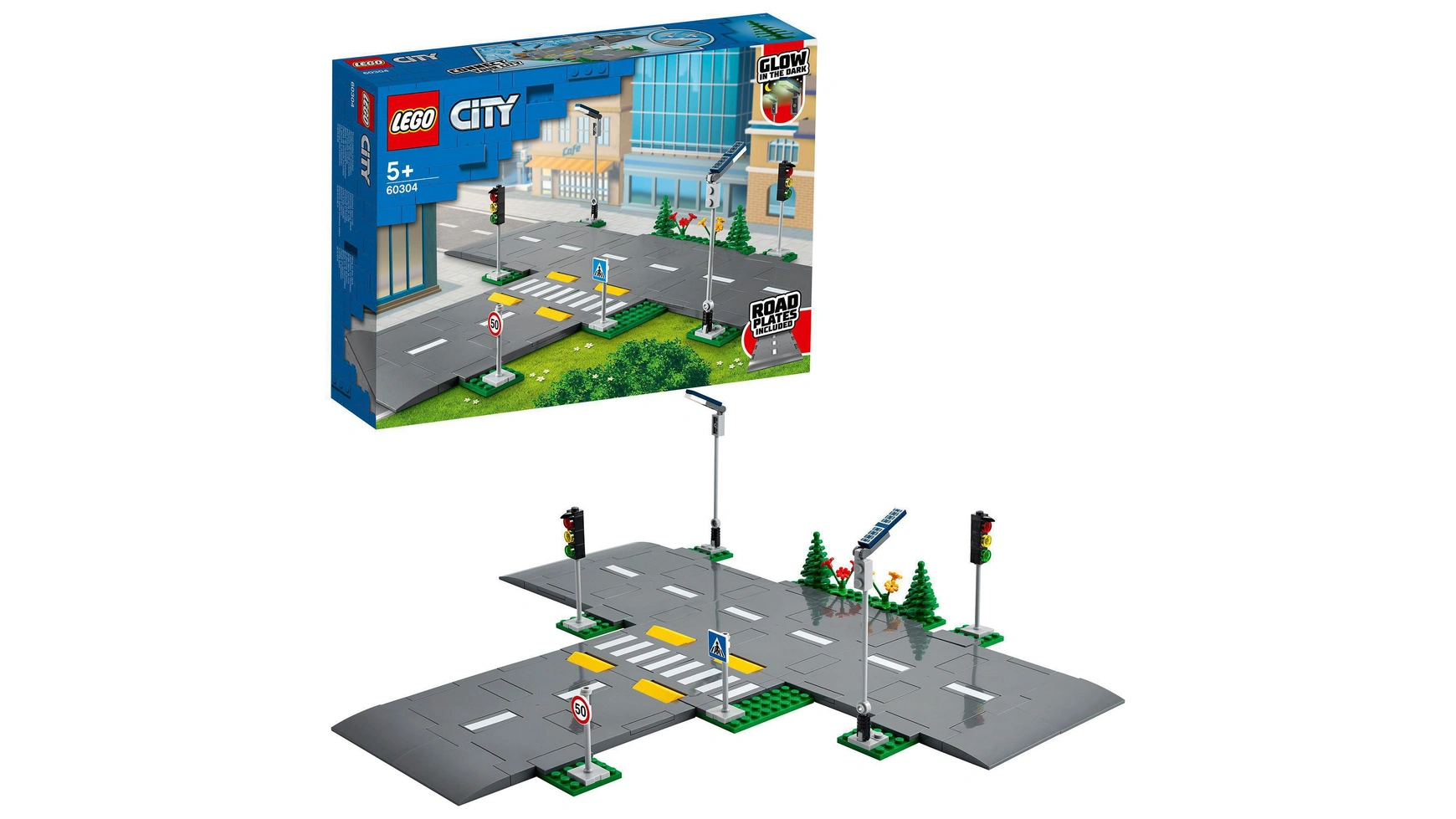 Lego Городской перекрёсток улиц со светофором конструктор lego city 60304 перекресток со светофорами