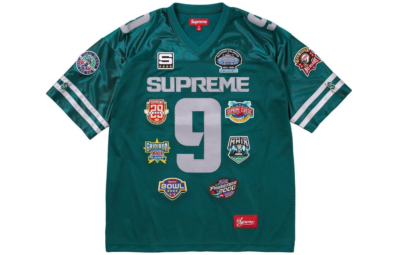 

Футболка-джерси Supreme Embroidered, темно-зеленый