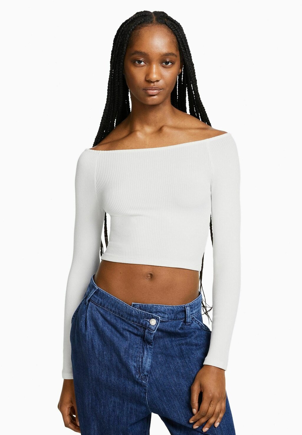 

Рубашка с длинным рукавом Bershka