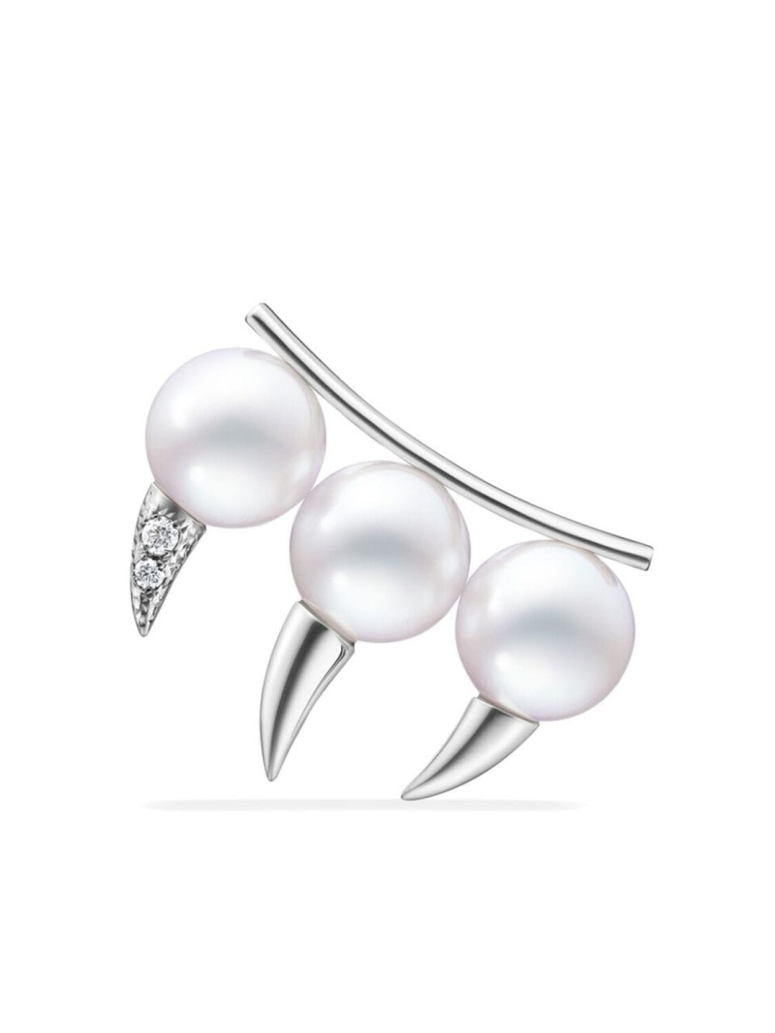 

Серьга Danger Fang из белого золота с жемчугом TASAKI, серебряный