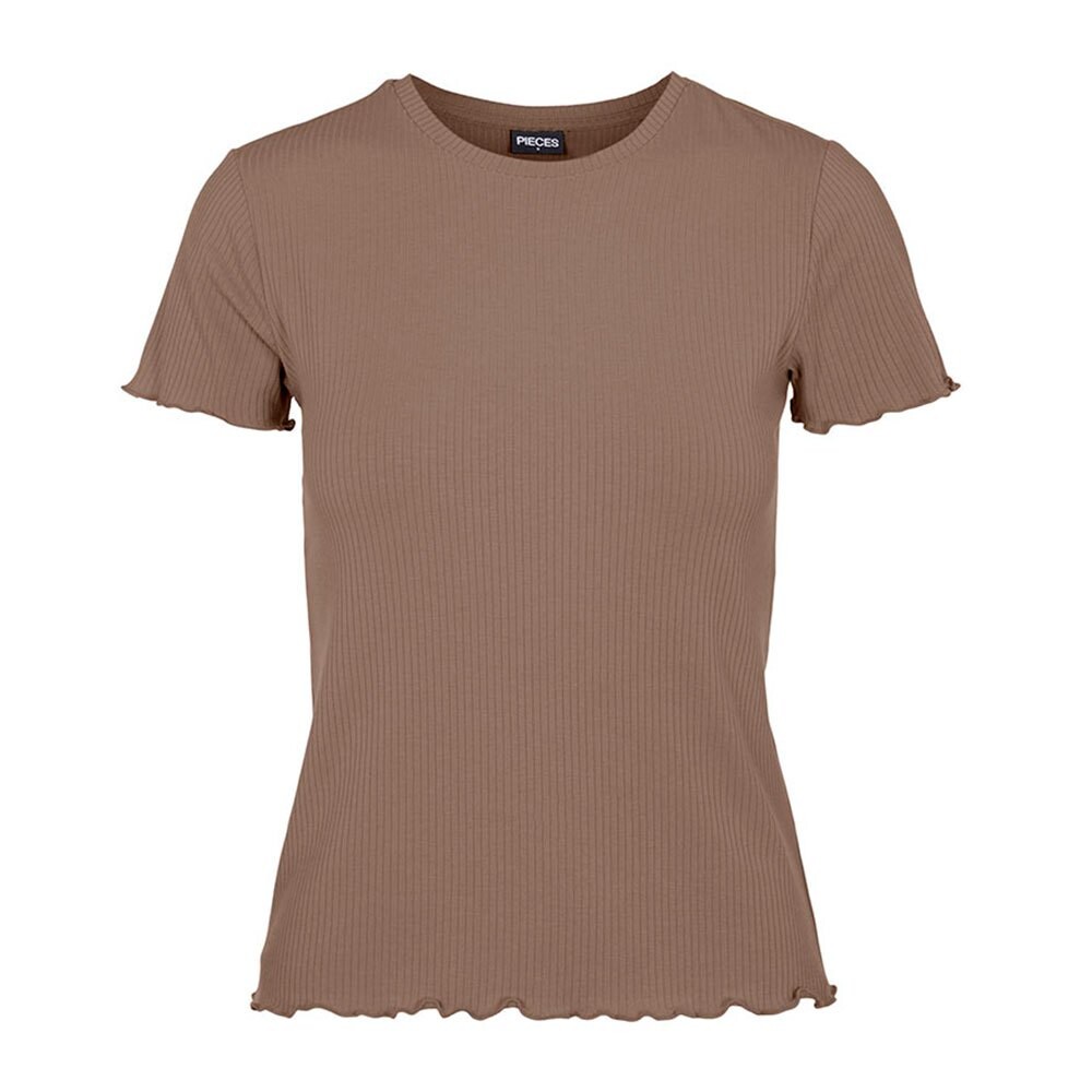 

Футболка Pieces Nicca Short Sleeve O Neck, коричневый