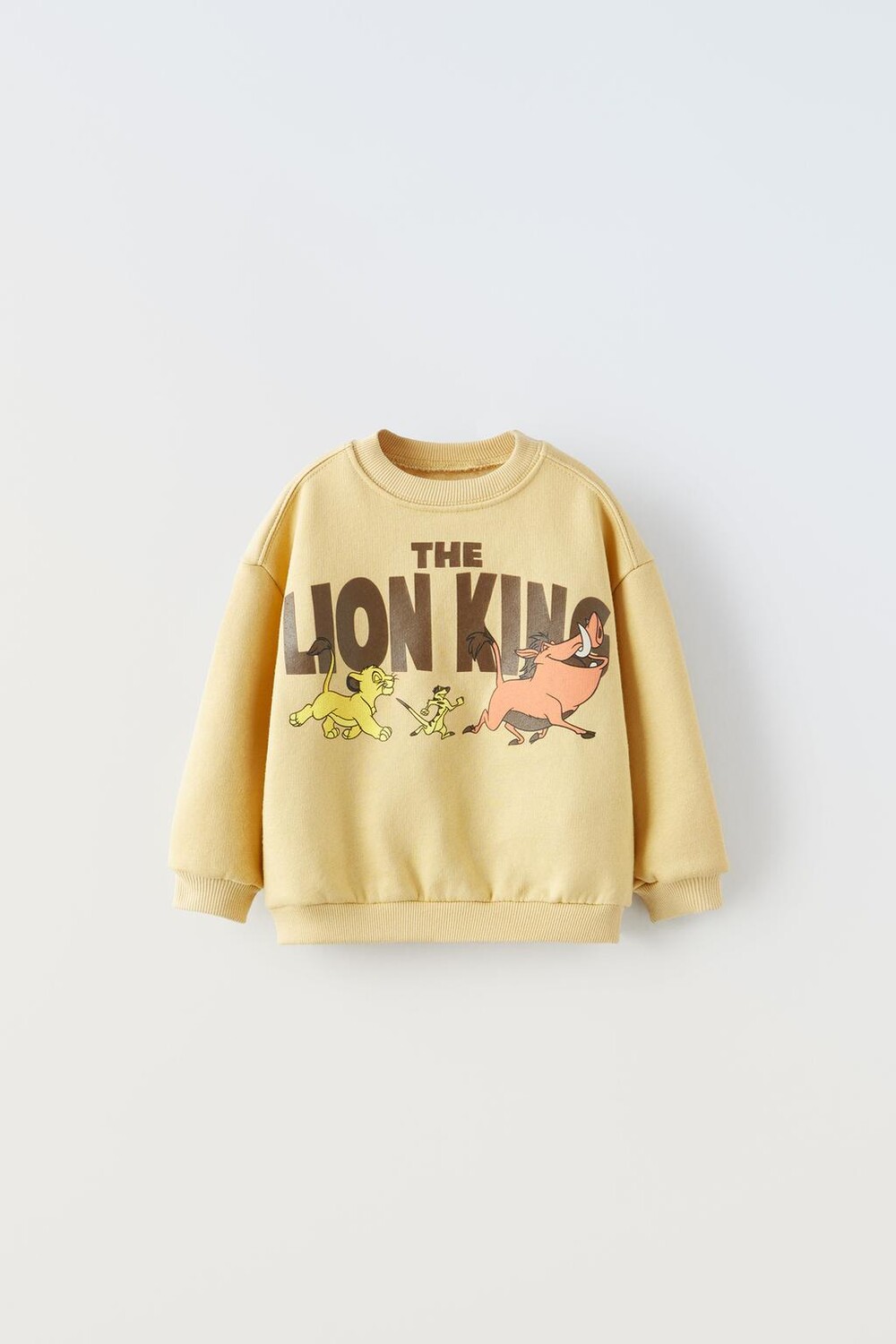 Свитшот дисней «король лев» ZARA, бежевый футболка lion king scar unleashed disney черный