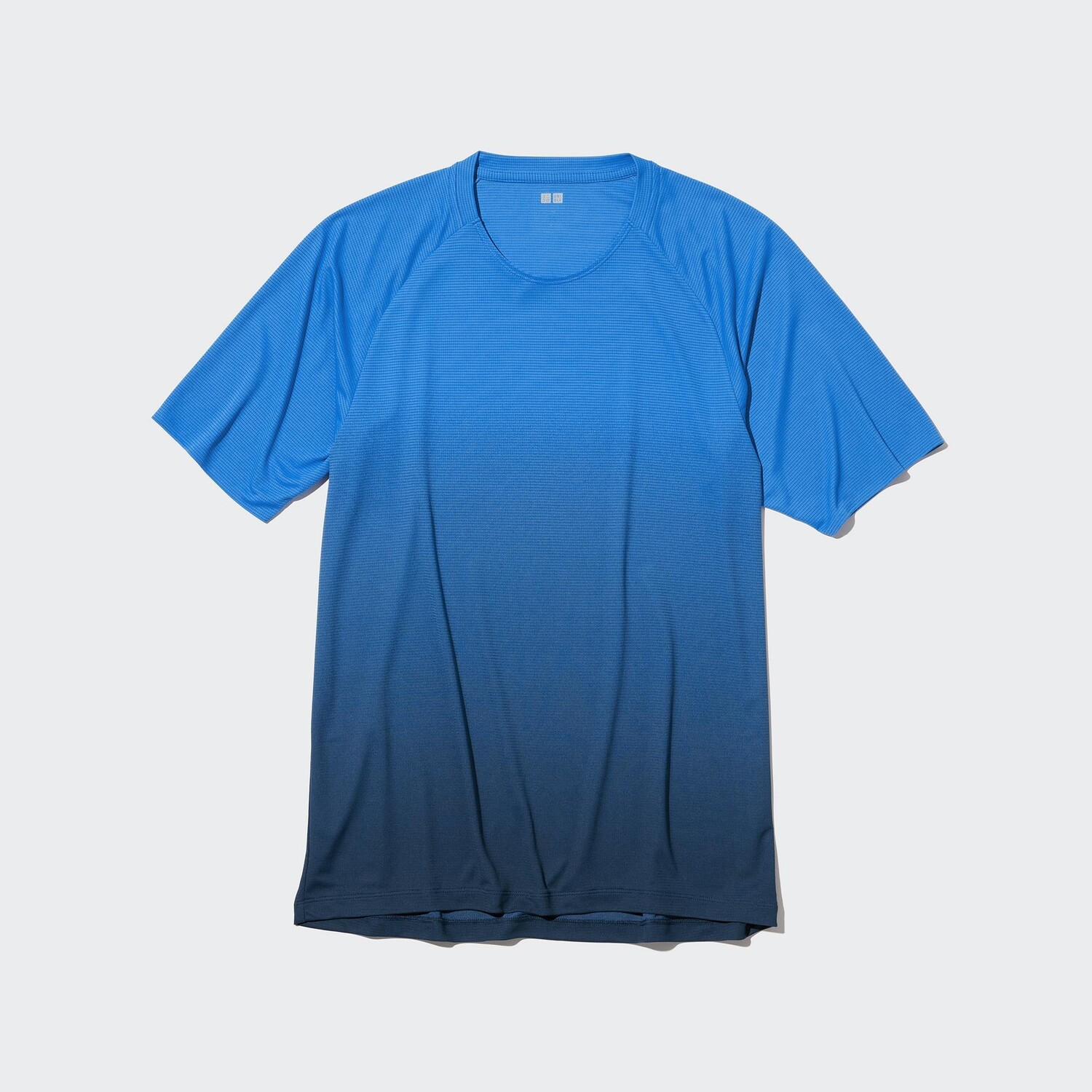 

Футболка Uniqlo Dry-Ex Light с круглым вырезом и короткими рукавами, синий