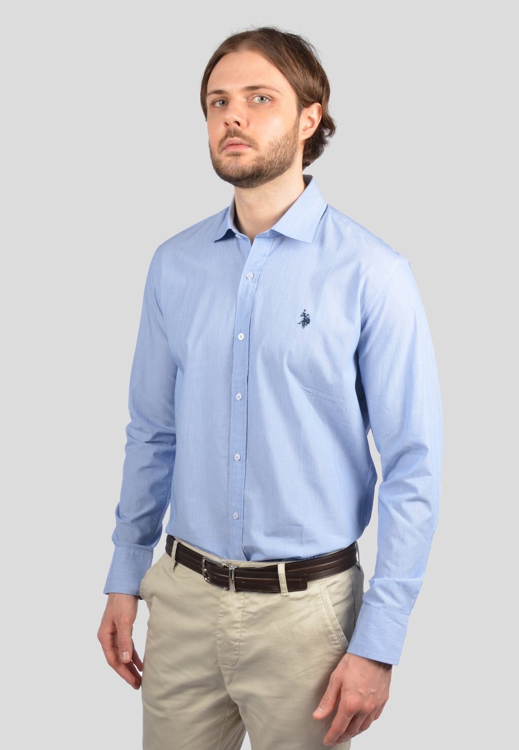 

Рубашка U.S. Polo Assn., голубая