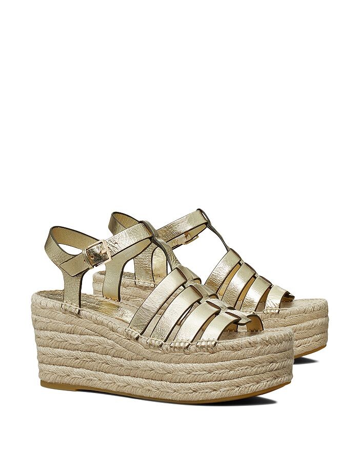 

Женские сандалии Fisherman Espadrille на танкетке и платформе Tory Burch