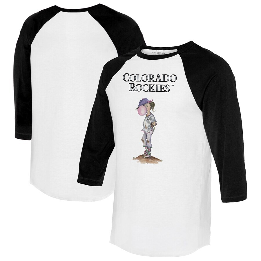 

Футболка с длинным рукавом Tiny Turnip Colorado Rockies, белый