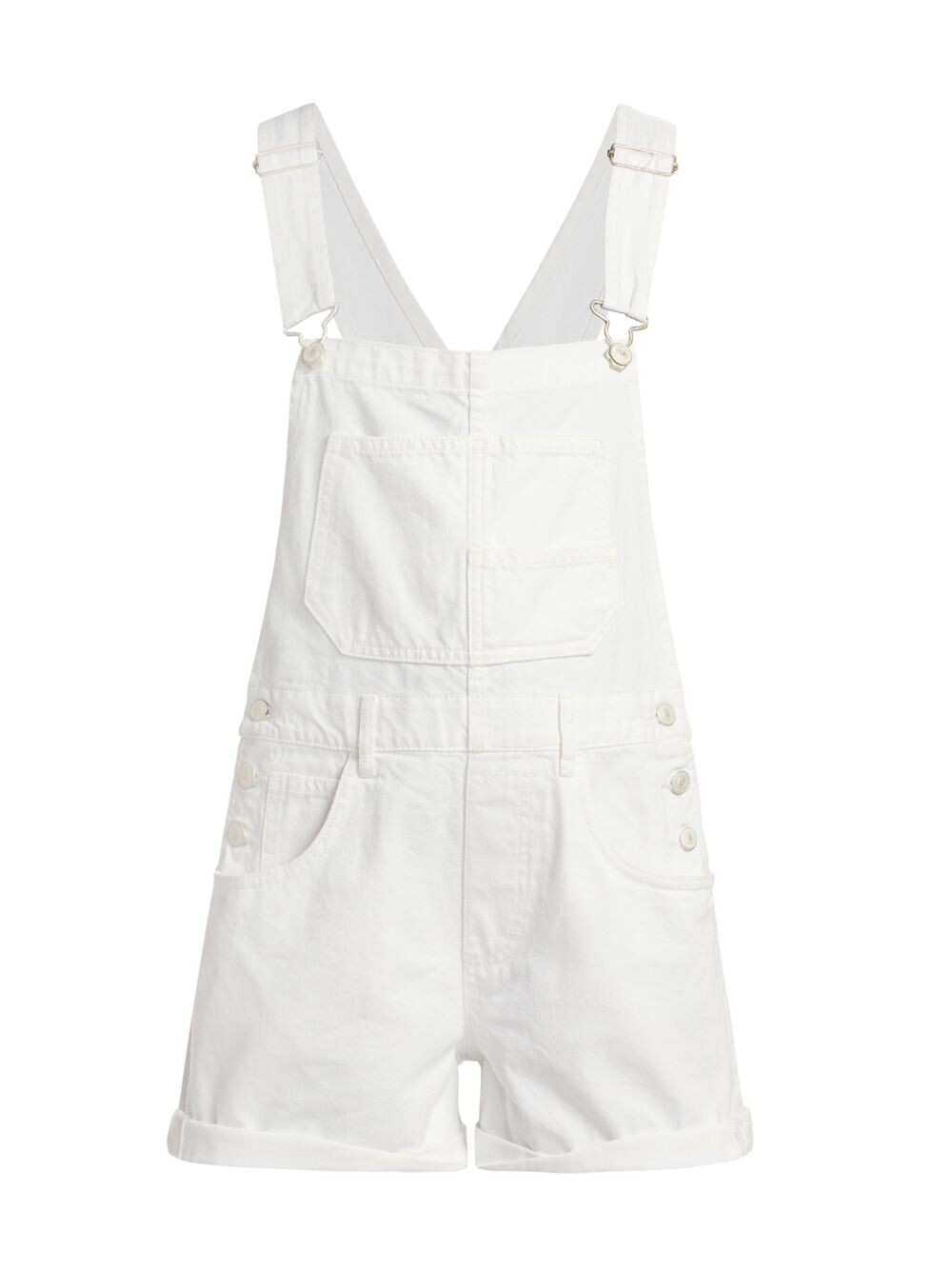 

Короткий джинсовый комбинезон Ziggy Free People, белый