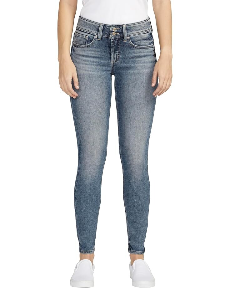 

Джинсы Silver Jeans Co. Suki Mid-Rise Skinny Jeans L93175ECF219, цвет Indigo