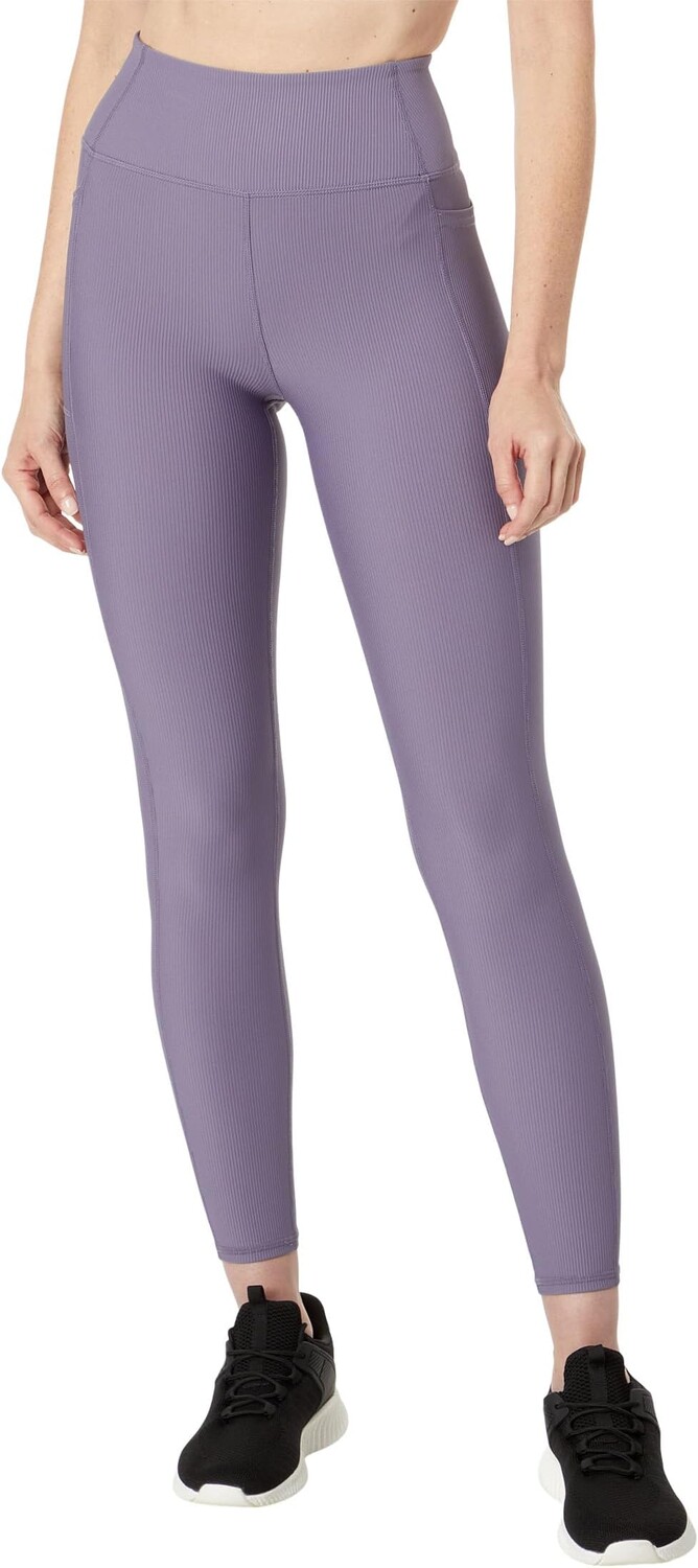 

Брюки GO WALK RIBBED HIGH WAIST LEGGING SKECHERS, цвет Grey/Purple