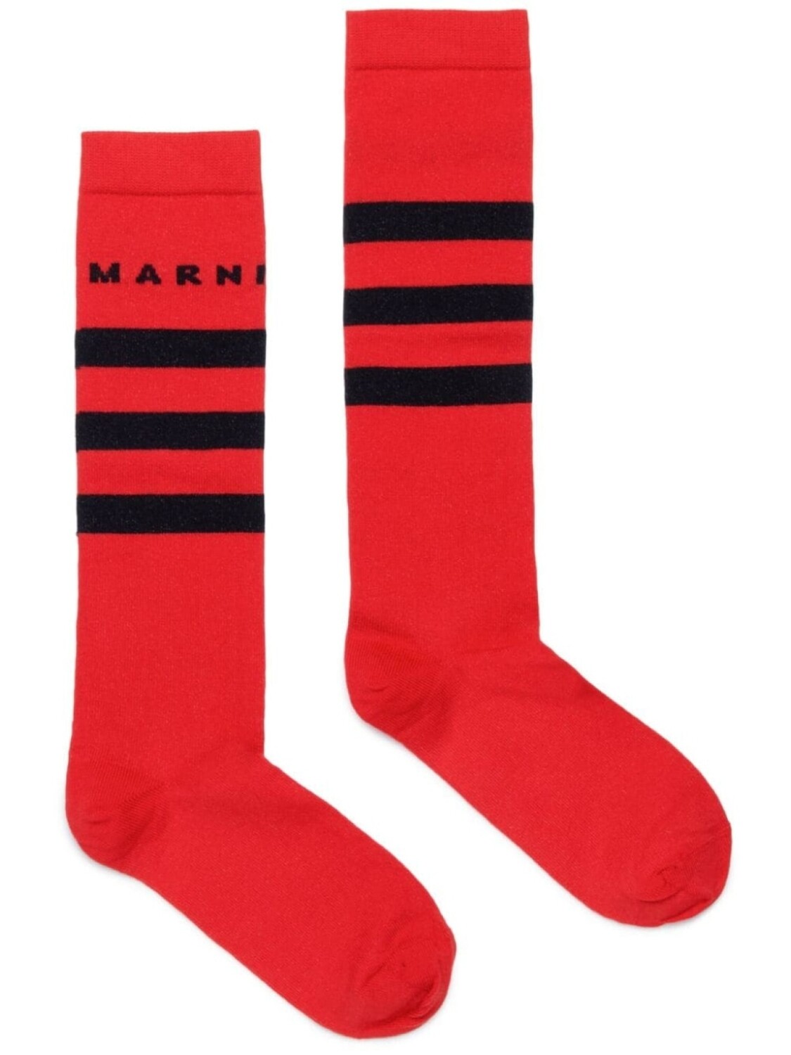 

Marni Kids носки по колено, красный