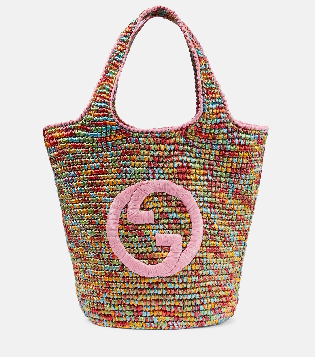 

Сумка-тоут Gucci Blondie с эффектом рафии Gucci, разноцветный