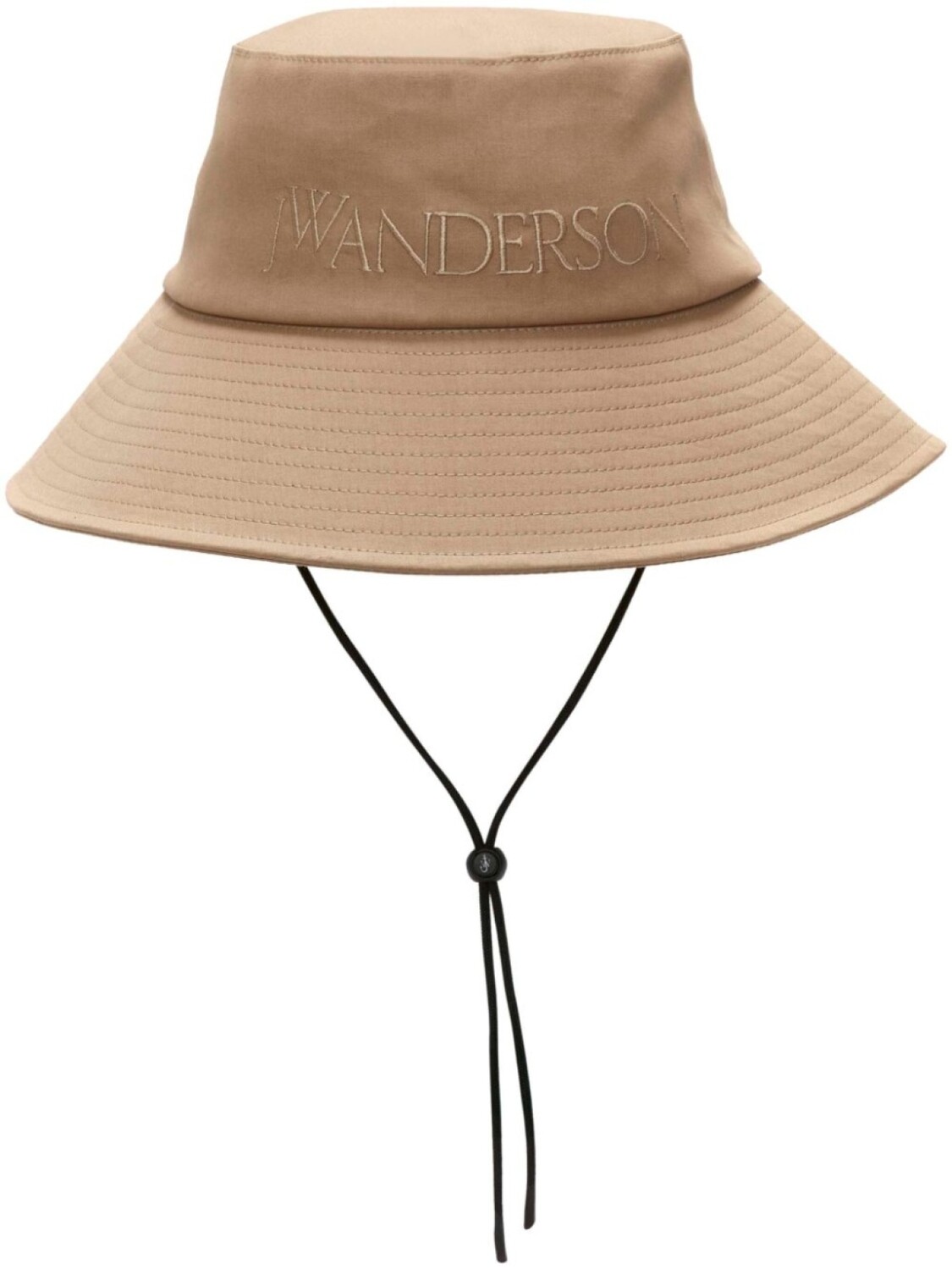 

JW Anderson панама с вышитым логотипом, нейтральный цвет