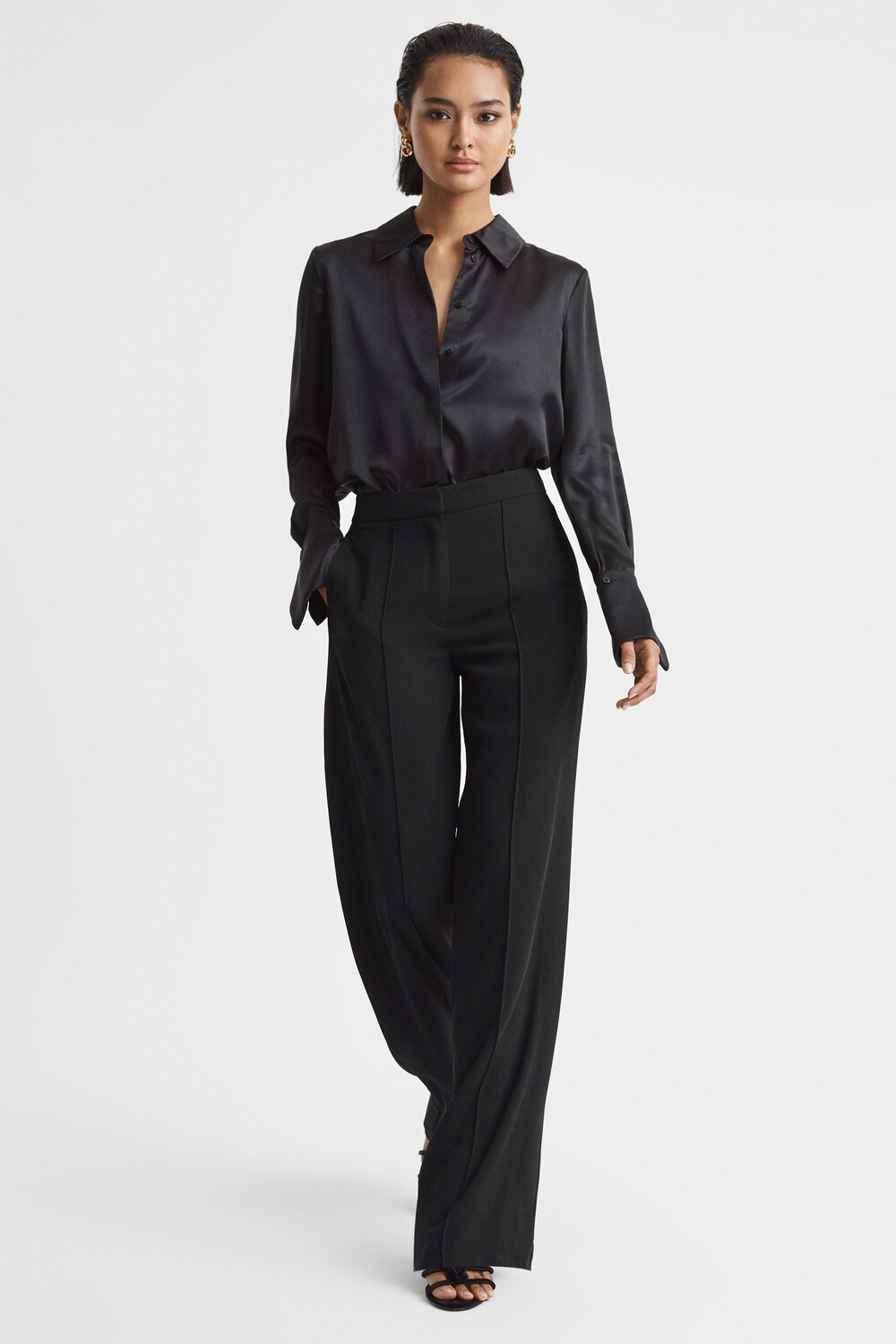 

Брюки Aleah без застежки Reiss, черный