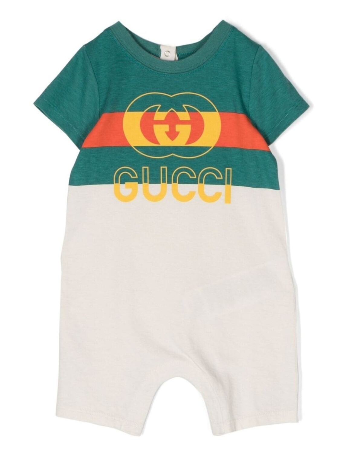 

Gucci Kids ромпер с логотипом, нейтральный цвет