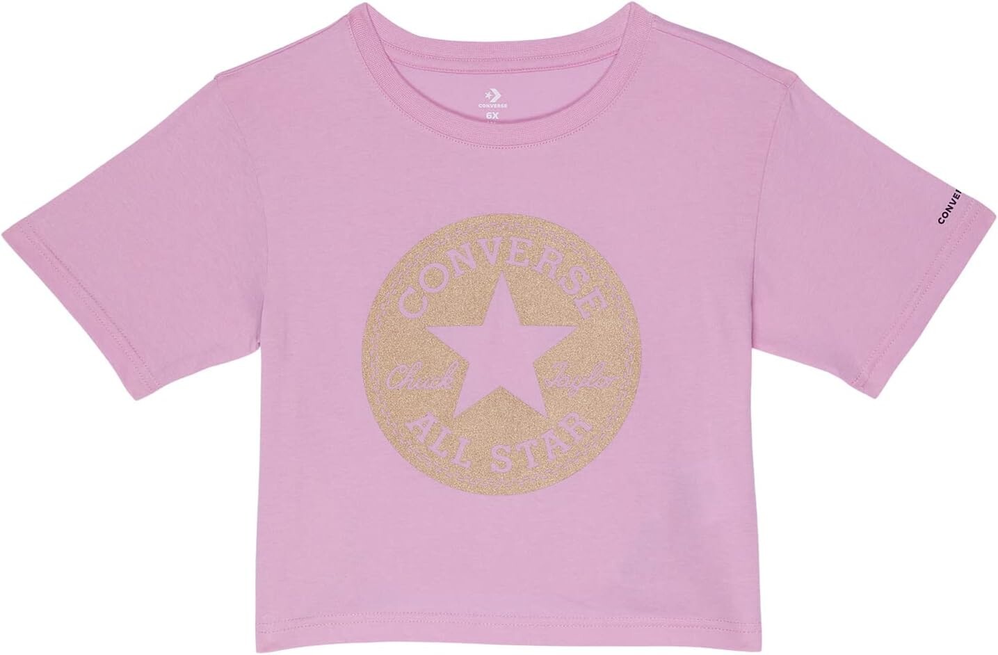 

Футболка Converse Foil Chuck Patch Boxy Graphic T-Shirt, цвет Beyond Pink
