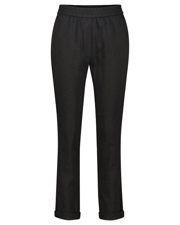 

Брюки Roanne из смеси льна и вискозы Marc Cain, черный