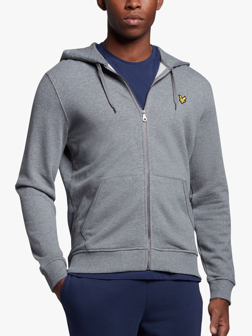 

Толстовка на молнии Lyle & Scott, серый мергель