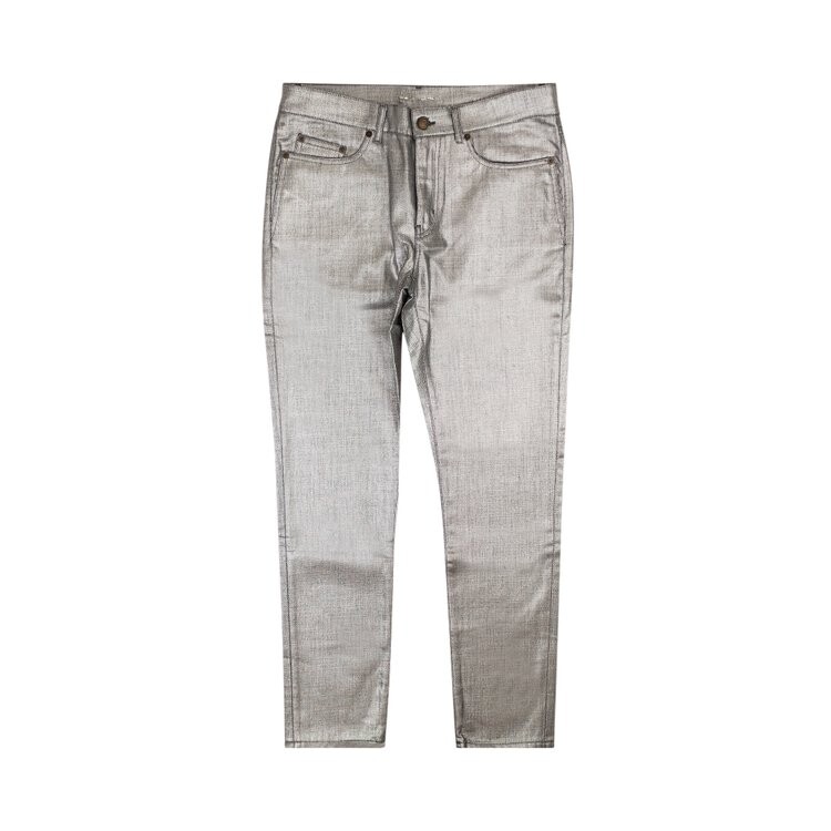 

Джинсы Saint Laurent Denim 'Silver', серебряный