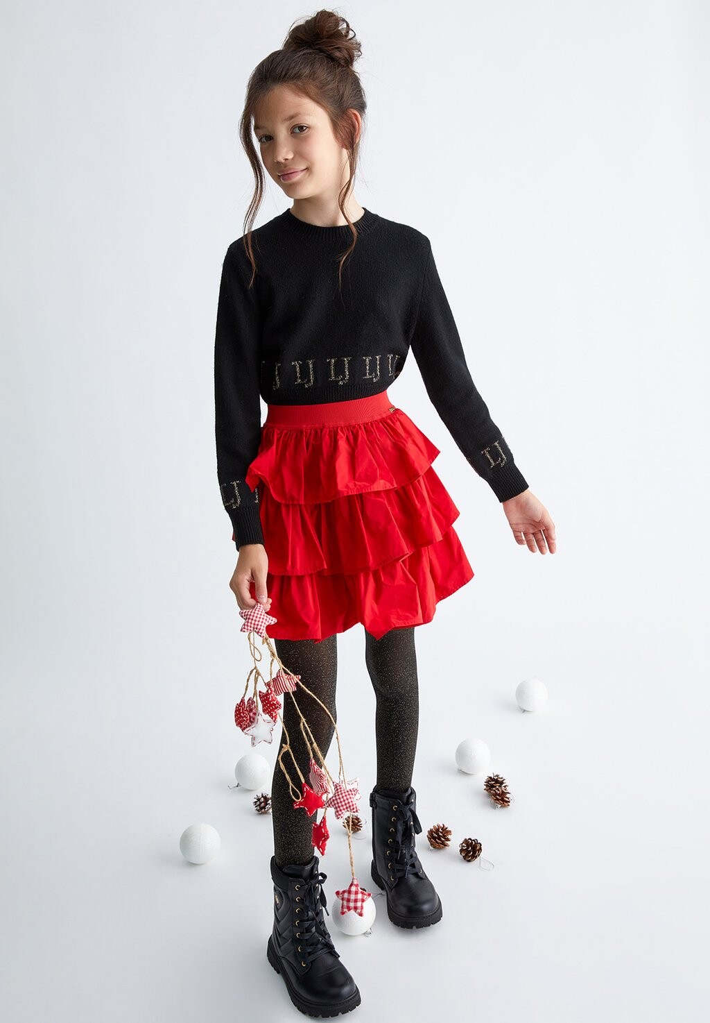 

Юбка плиссе Liu Jo Kids, красная