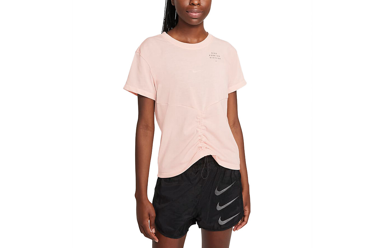 

Женская спортивная футболка для бега Nike Dri-FIT Run Division с принтом на спине, оранжевая