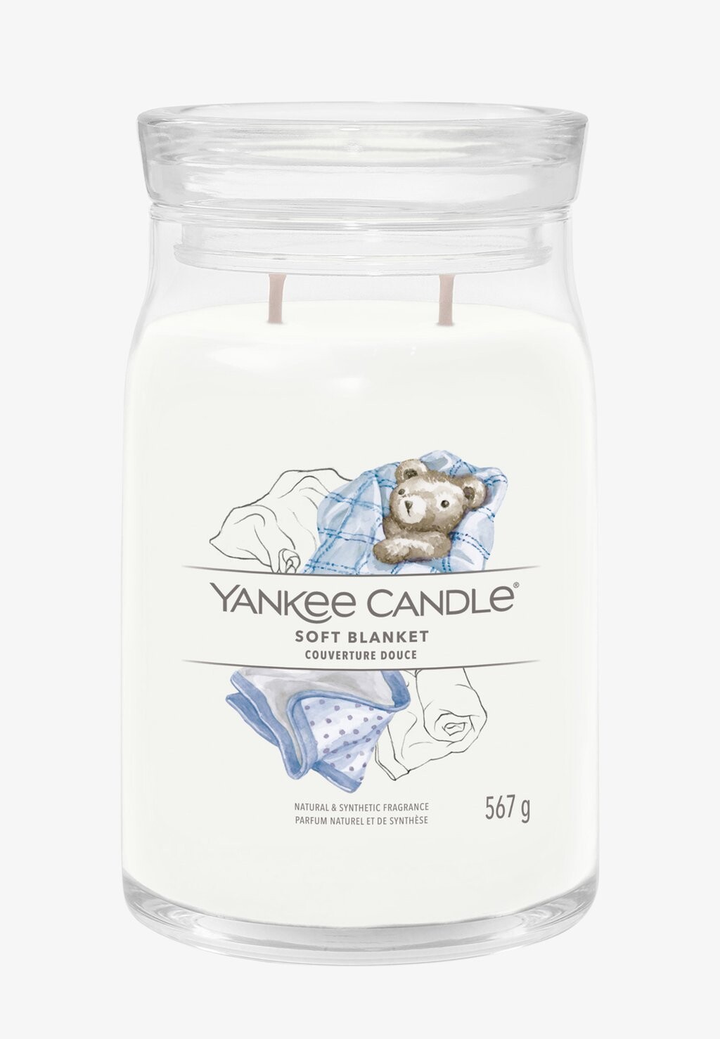 

Ароматическая свеча SIGNATURE LARGE JAR SOFT BLANKET Yankee Candle, цвет white