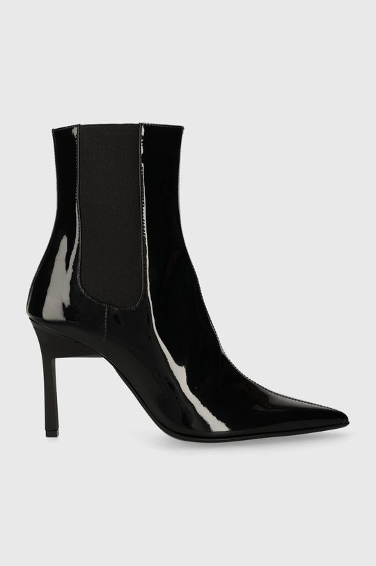 Кожаные ботинки челси GEO STILETTO CHELSEA BOOT 90-PAT Calvin Klein, черный