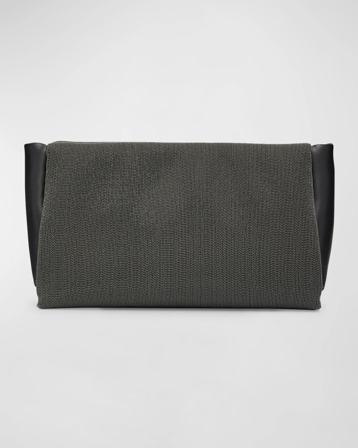 

Кожаный клатч Cloud Monili Brunello Cucinelli, черный