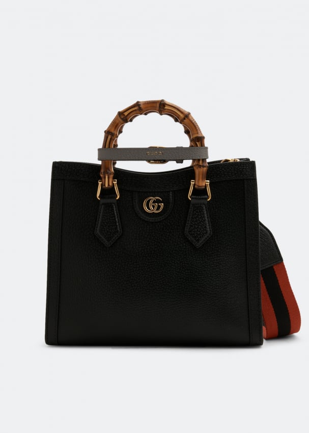 Сумка-тоут Gucci Diana Small , черный сумка тоут pola повседневная внутренний карман регулируемый ремень коричневый