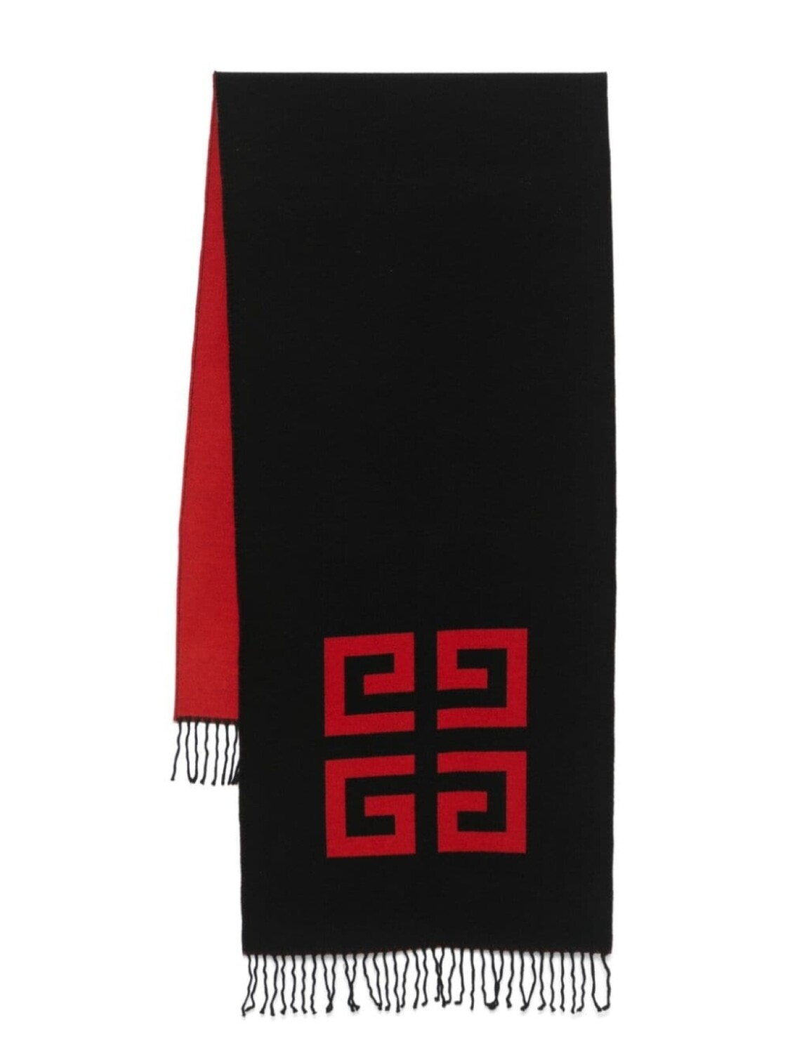Шарф шерстяной 4G Givenchy, черный