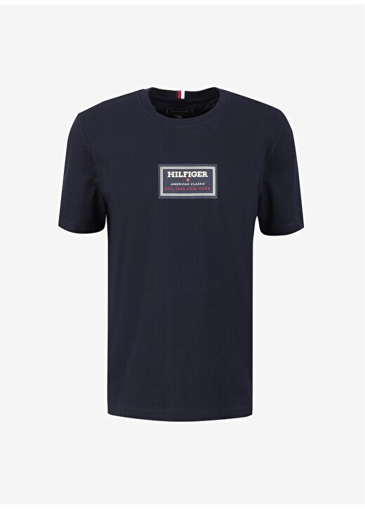 

Синяя мужская футболка с круглым вырезом MW0MW34391 Tommy Hilfiger, синий
