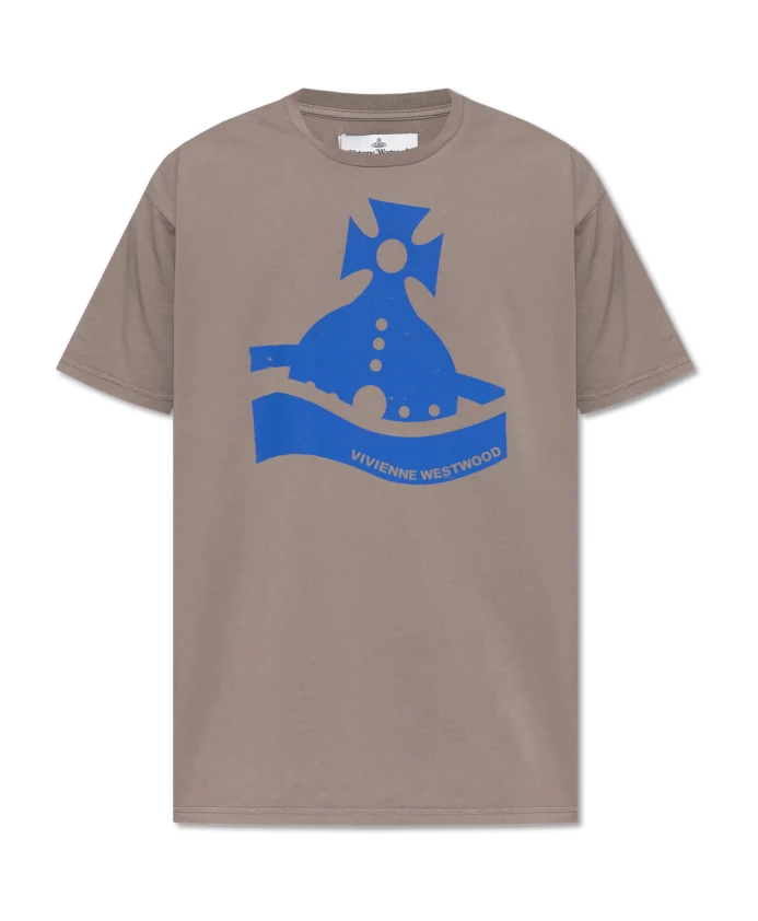 

Футболка с логотипом Vivienne Westwood, серый