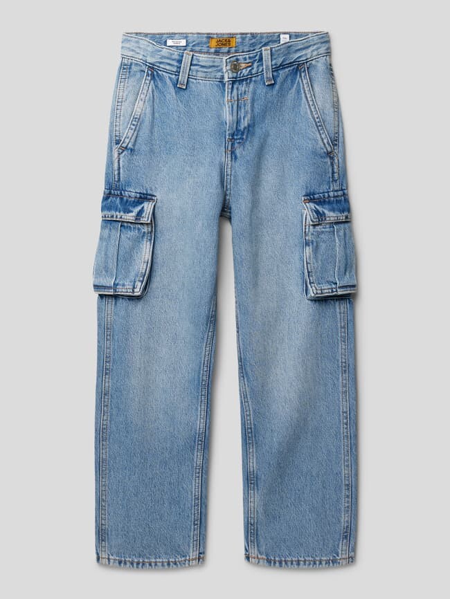 

Джинсы с накладными карманами модель "КРИС" Jack & Jones, светло-синий
