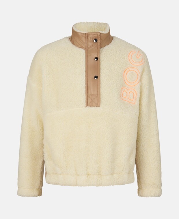 

Пуловер из меха Тедди Bogner Kids, экрю