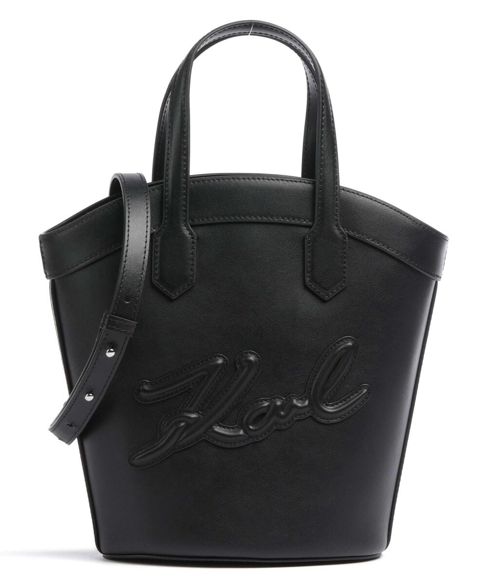 

Маленькая сумочка Signature Tulip из мелкозернистой яловой кожи. Karl Lagerfeld, черный