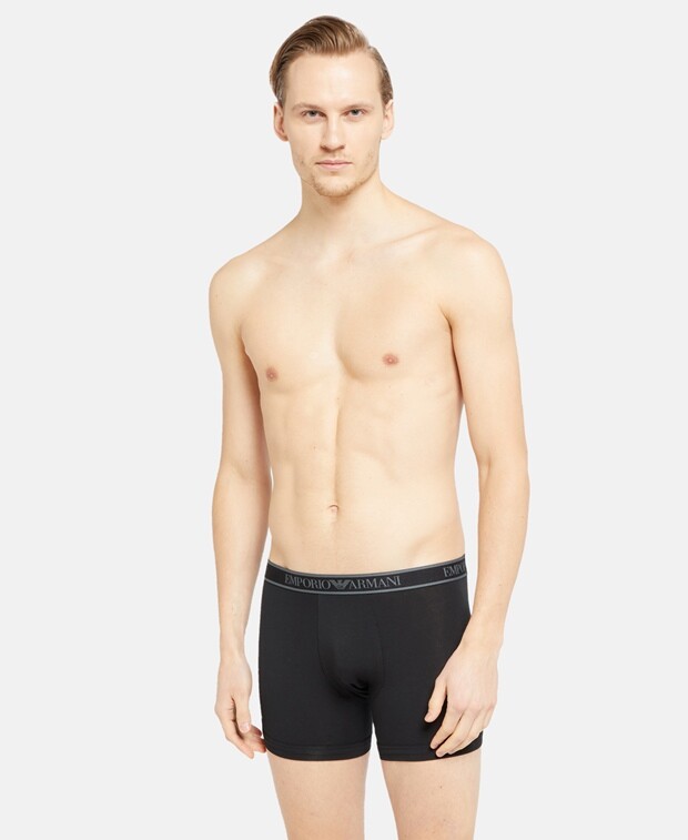 

Трусы-боксеры, 3 шт. Emporio Armani, черный