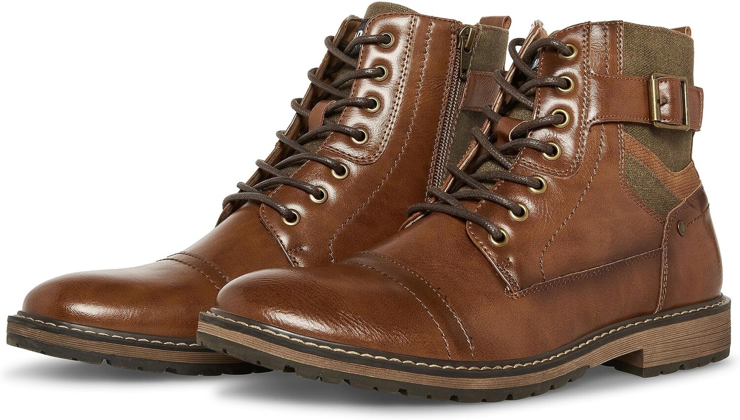 

Ботинки на шнуровке Teetr Steve Madden, цвет Cognac