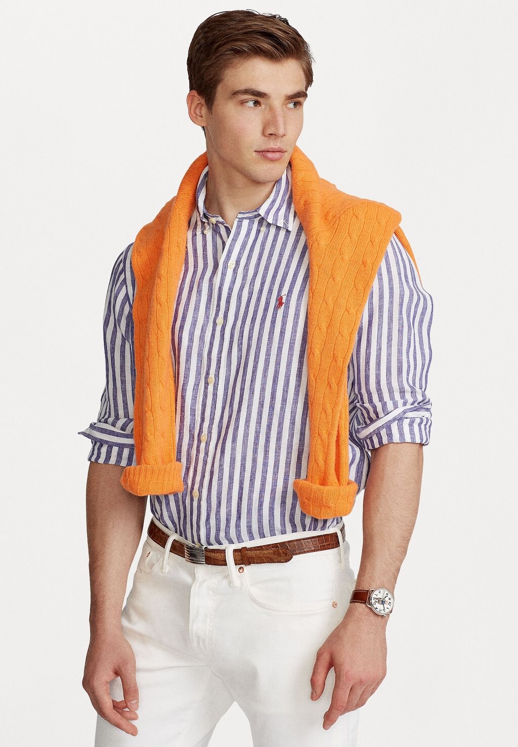 

Рубашка Long Sleeve Sport Polo Ralph Lauren, цвет blue/white