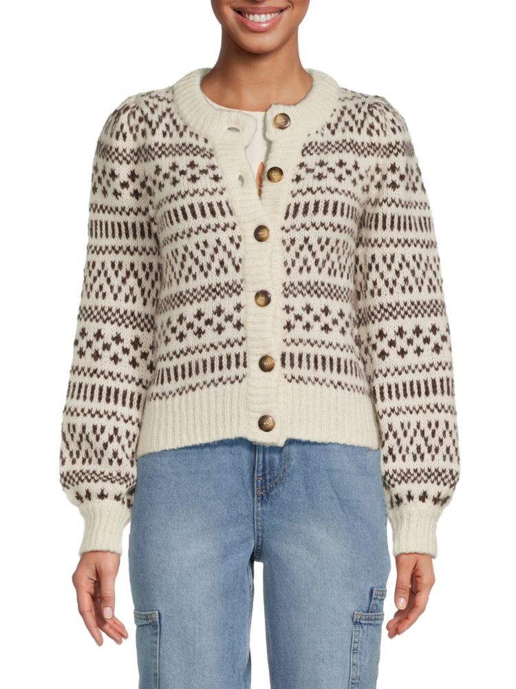 

Вязаный кардиган Kaira с узором Vero Moda, цвет Birch Patt