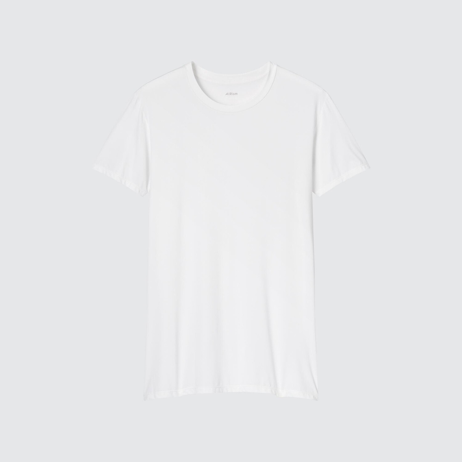 

Футболка Uniqlo Airism с круглым вырезом и короткими рукавами, белый