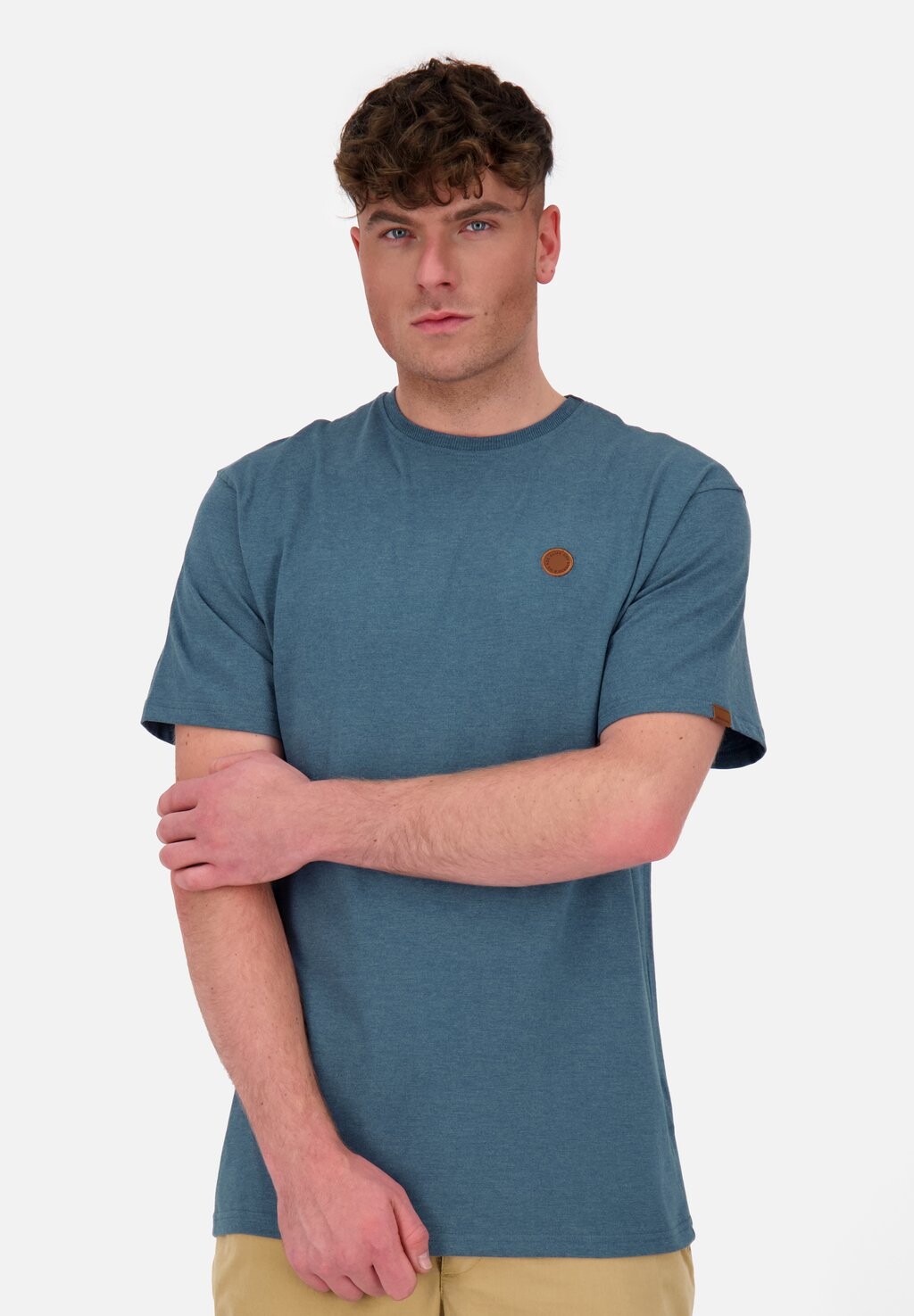 

Футболка базовая alife & kickin, цвет tidal teal melange