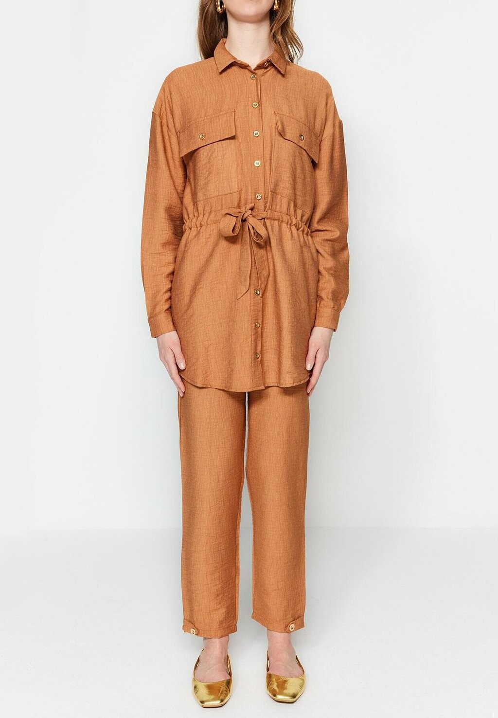 

Брюки Trendyol Modest, коричневый