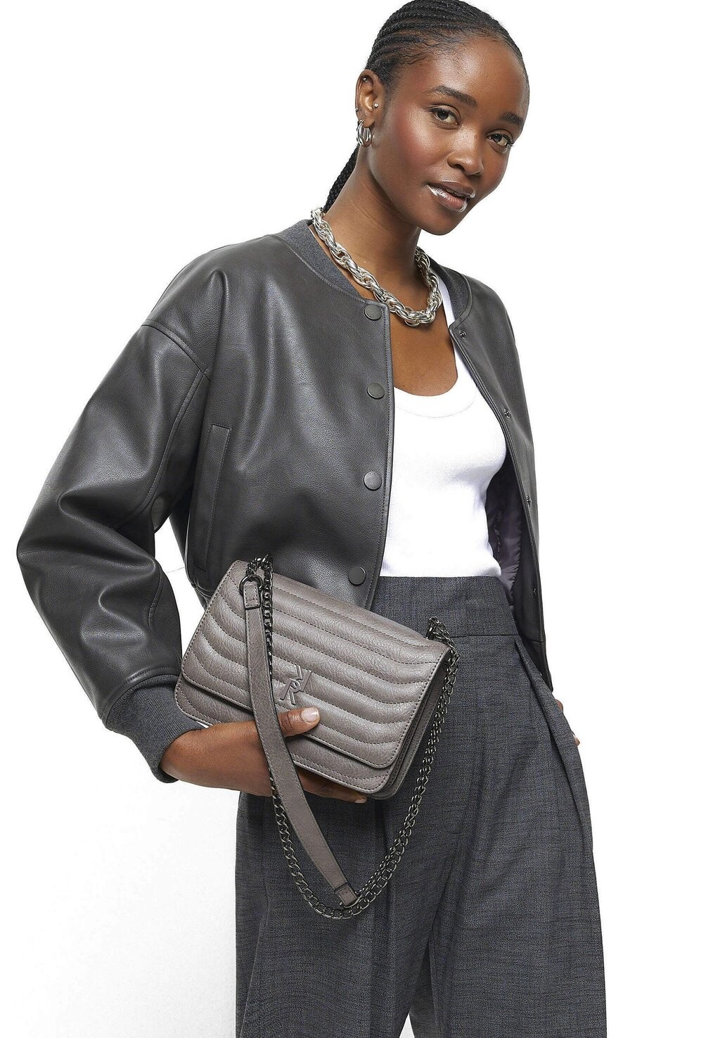 

Сумка через плечо River Island, цвет grey
