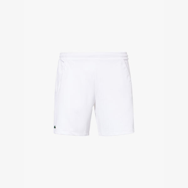 

Шорты из эластичной ткани с вышитым логотипом Heritage Lacoste, белый